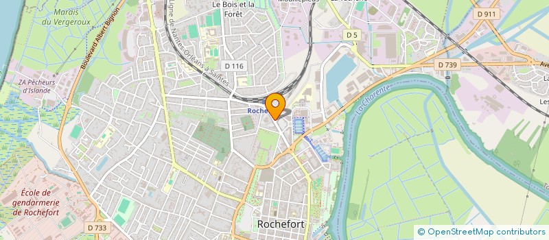 localisation de l'entreprise SARL GERARD ET ALAIN BOUSSIRON  ROCHEFORT