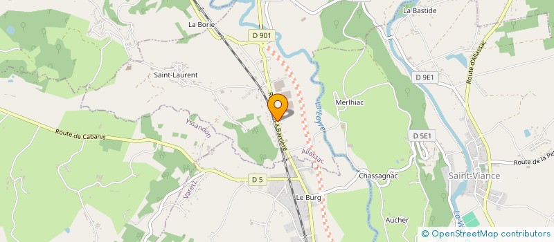 localisation de l'entreprise SARL GERAUD à ALLASSAC