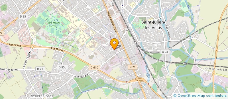 localisation de l'entreprise SARL GERBRI  ROSIERES-PRES-TROYES