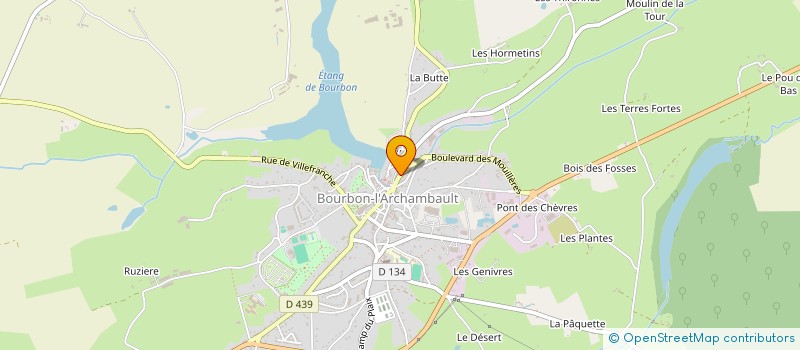 localisation de l'entreprise SARL GERDENS LUMINAIRES  BOURBON-L'ARCHAMBAULT