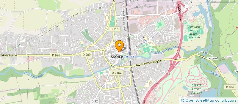 localisation de l'entreprise SARL GERGOVIA STARS à ISSOIRE