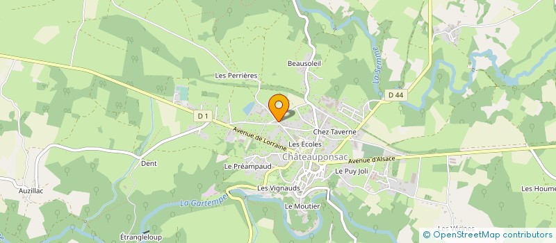 localisation de l'entreprise SARL GERMANAUD à CHATEAUPONSAC