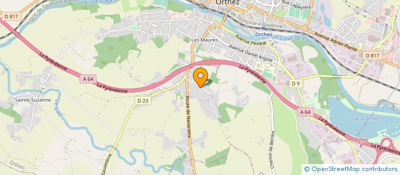 localisation de l'entreprise SARL GERPRO  ORTHEZ