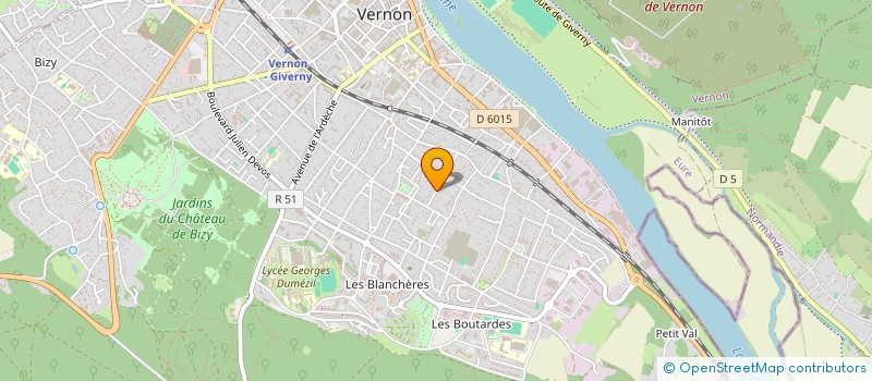 localisation de l'entreprise SARL GERVAIS ET FILS à VERNON