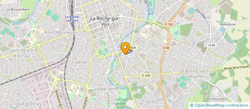 localisation de l'entreprise SARL GEST'YON D'OR  LA ROCHE-SUR-YON