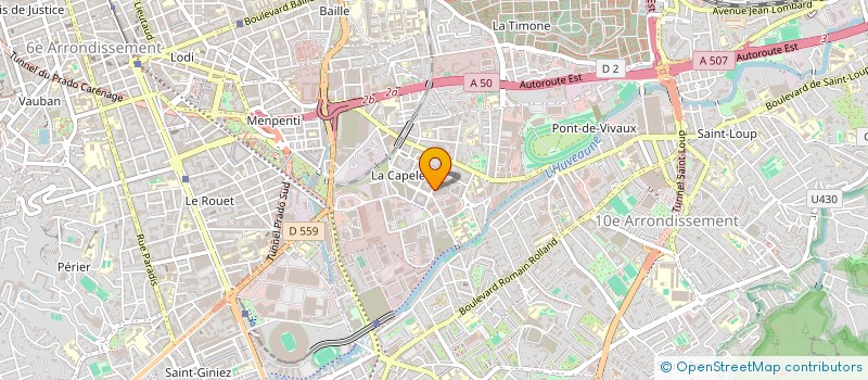 localisation de l'entreprise SARL GESTION TECHNIQUE DU BATIMENT à MARSEILLE