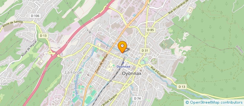 localisation de l'entreprise SARL GETECH  OYONNAX