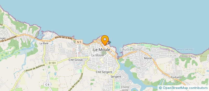 localisation de l'entreprise SARL GF BAT CONSTRUCTION à LE MOULE