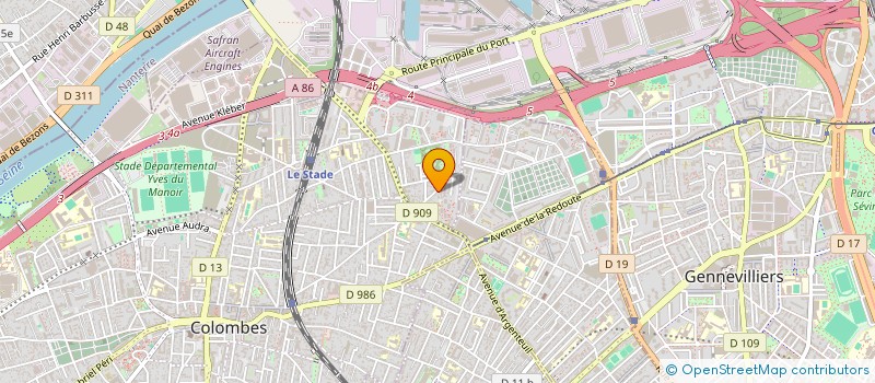 localisation de l'entreprise SARL GFC à COLOMBES
