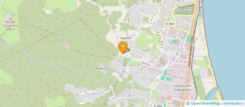 localisation de l'entreprise SARL GFPC à BASTIA