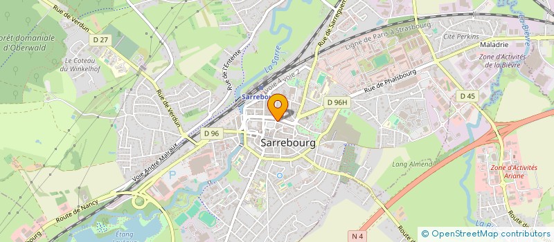 localisation de l'entreprise SARL GH ELECTRICITE à SARREBOURG