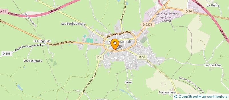 localisation de l'entreprise SARL GHET'S EVOLUTION à MONTMARAULT