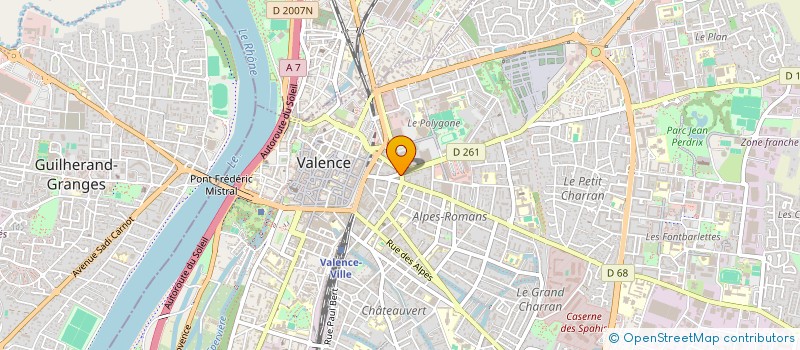 localisation de l'entreprise SARL GHK à VALENCE