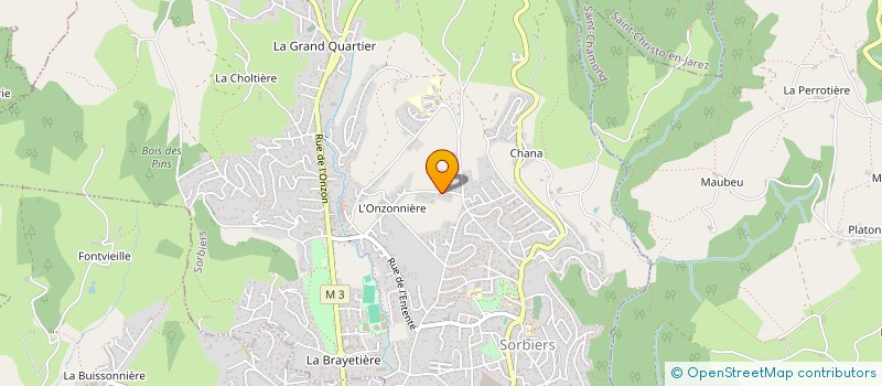 localisation de l'entreprise SARL GIDE  SORBIERS