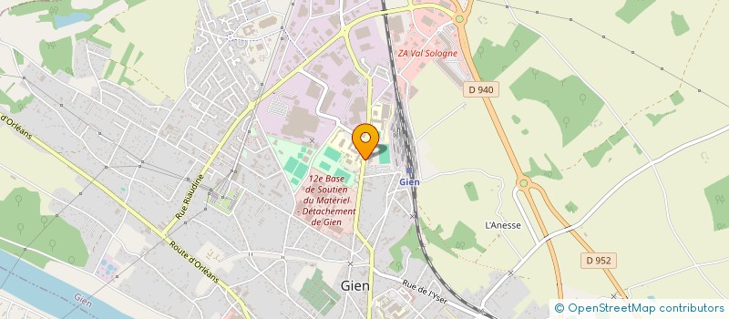 localisation de l'entreprise SARL GIEN DIESEL SERVICE AUTO  GIEN
