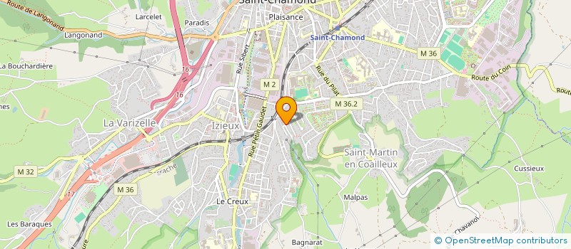 localisation de l'entreprise SARL GIER MACONNERIE  SAINT-CHAMOND