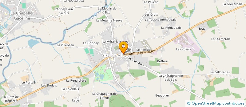 localisation de l'entreprise SARL GILBERT  SIXT-SUR-AFF