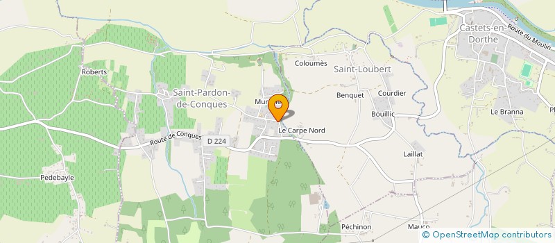 localisation de l'entreprise SARL GILBERT BLANGERO à SAINT-PARDON-DE-CONQUES