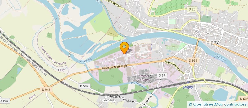 localisation de l'entreprise SARL GILLES BEAUJARD CUISINES ET BAINS à JOIGNY