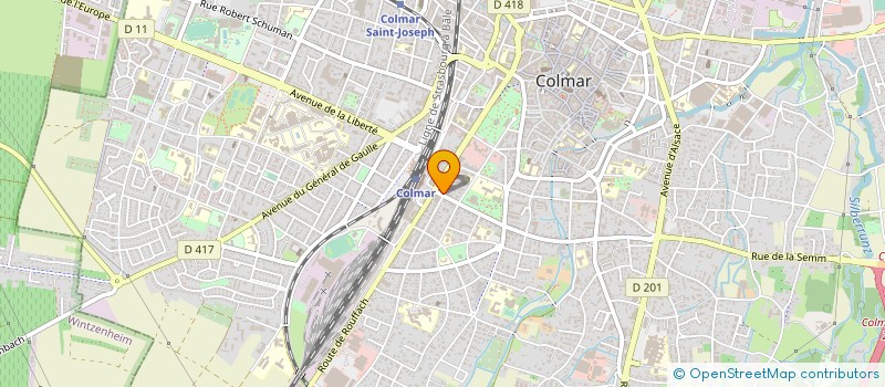 localisation de l'entreprise SARL GILLES HECKER  COLMAR