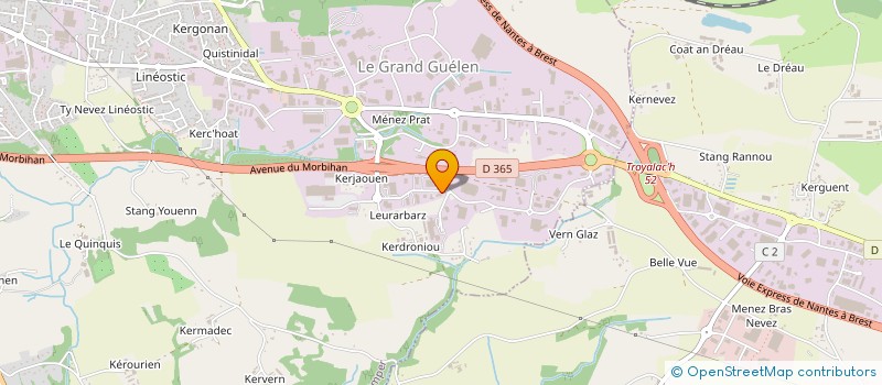localisation de l'entreprise SARL GILLES RANNOU à QUIMPER