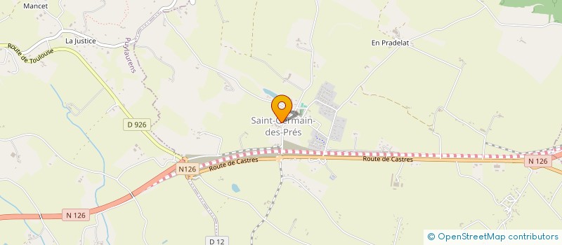 localisation de l'entreprise SARL GIMENO JEAN LUC  PUYLAURENS