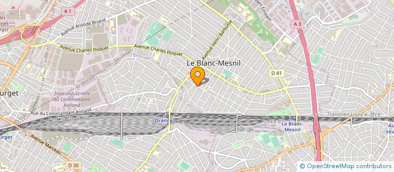 localisation de l'entreprise SARL GINAH à LE BLANC-MESNIL