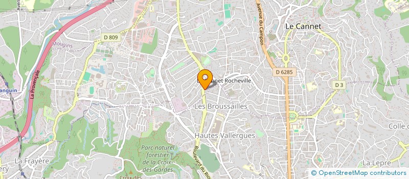 localisation de l'entreprise SARL GINKGO JARDINS  LE CANNET