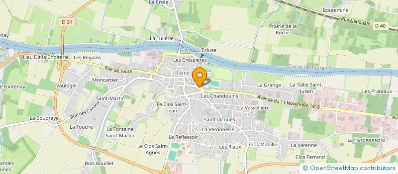 localisation de l'entreprise SARL GIRARD ADRIEN ET ANTOINE  BLERE