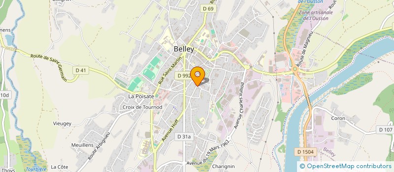 localisation de l'entreprise SARL GIRARD FILS  BELLEY