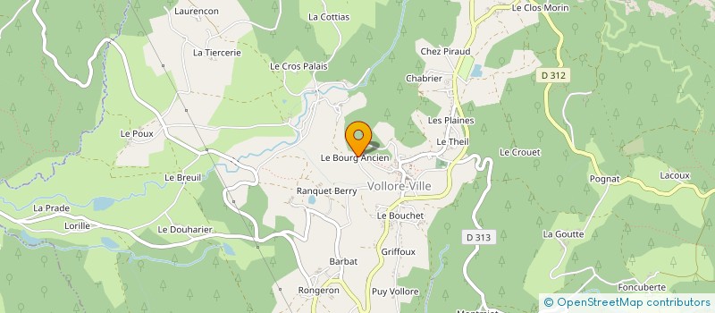 localisation de l'entreprise SARL GIRAUD ET FILS à VOLLORE-MONTAGNE