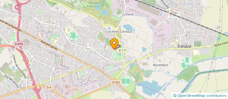 localisation de l'entreprise SARL GIRAUX PEINTURE  TRELAZE