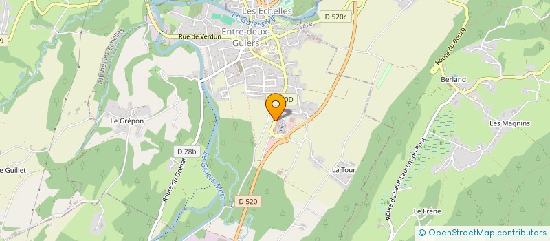 localisation de l'entreprise SARL GIRIN  ENTRE-DEUX-GUIERS