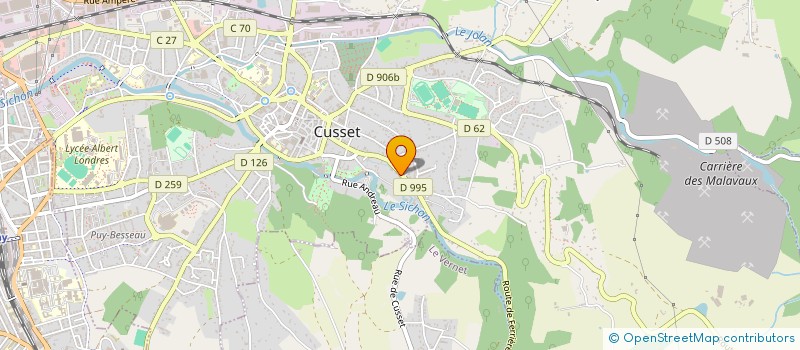 localisation de l'entreprise SARL GIRONDE à CUSSET