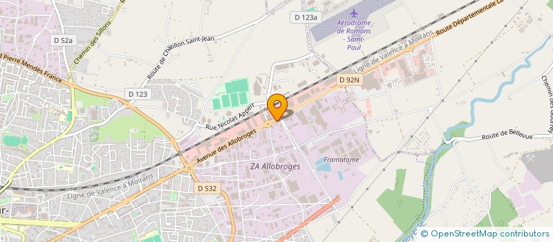 localisation de l'entreprise SARL GIS à ROMANS-SUR-ISERE