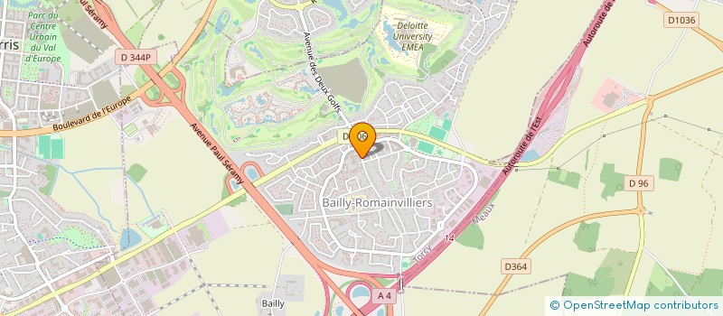 localisation de l'entreprise SARL GISSIEN LIONEL à BAILLY-ROMAINVILLIERS