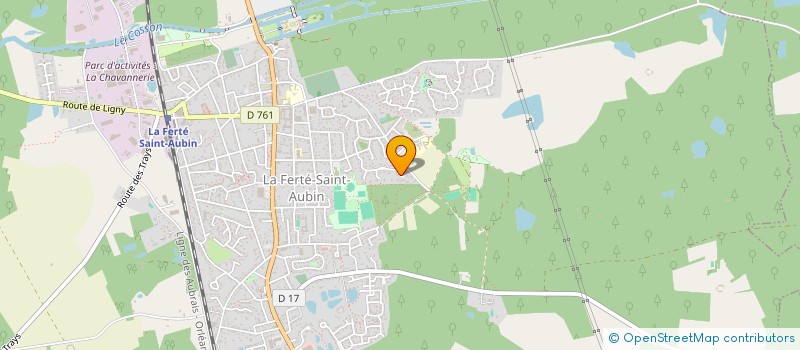 localisation de l'entreprise SARL GITE DE LA FERME DE CANTELEU à LA FERTE-SAINT-AUBIN