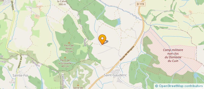 localisation de l'entreprise SARL GITES DE BOYER BAS  SAINT-GAUDERIC