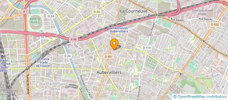 localisation de l'entreprise SARL GIZEM  AUBERVILLIERS