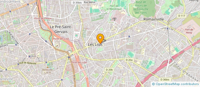 localisation de l'entreprise SARL GIZEM à LES LILAS