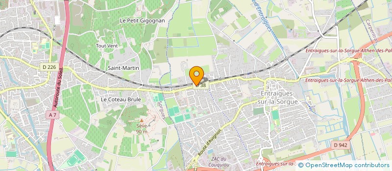 localisation de l'entreprise SARL GL IMPRESSIONS à ENTRAIGUES-SUR-LA-SORGUE