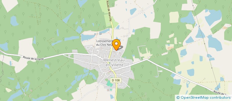 localisation de l'entreprise SARL GL TRADING à MENESTREAU-EN-VILLETTE