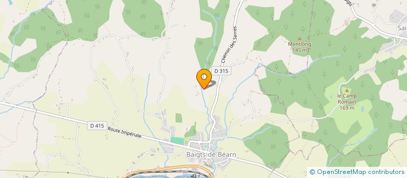 localisation de l'entreprise SARL GLACES  BAIGTS-DE-BEARN