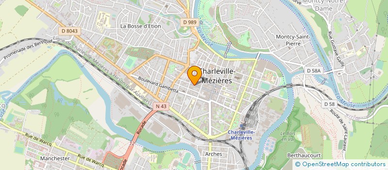 localisation de l'entreprise SARL GLACES MARTINEZ  CHARLEVILLE-MEZIERES