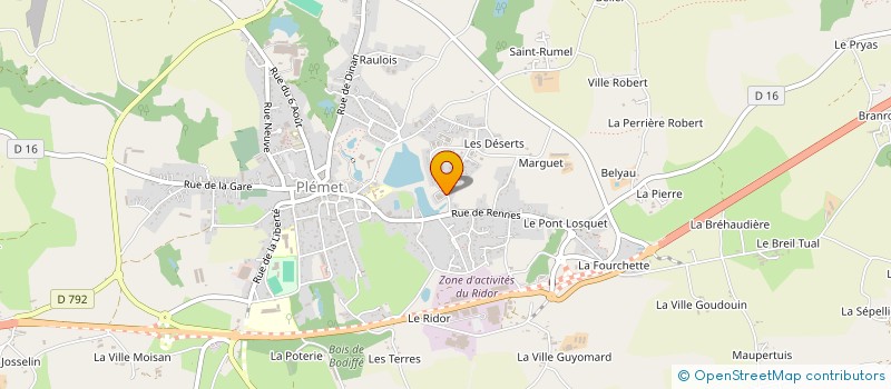 localisation de l'entreprise SARL GLAIS ET FILS  PLEMET