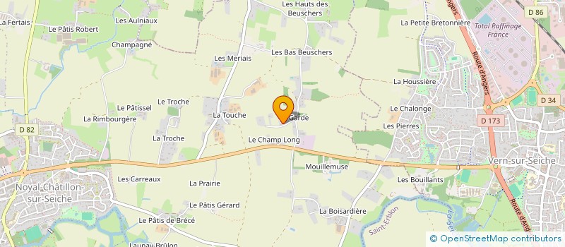 localisation de l'entreprise SARL GLC2M  NOYAL-CHATILLON-SUR-SEICHE