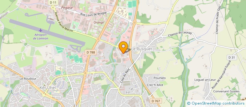 localisation de l'entreprise SARL GLG MENAGER  LANNION