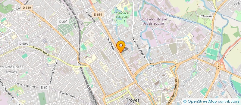 localisation de l'entreprise SARL GLINEL DANIEL REGINE  TROYES