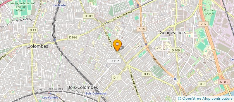 localisation de l'entreprise SARL GLOIRE TRANS EXPRESS à BOIS-COLOMBES