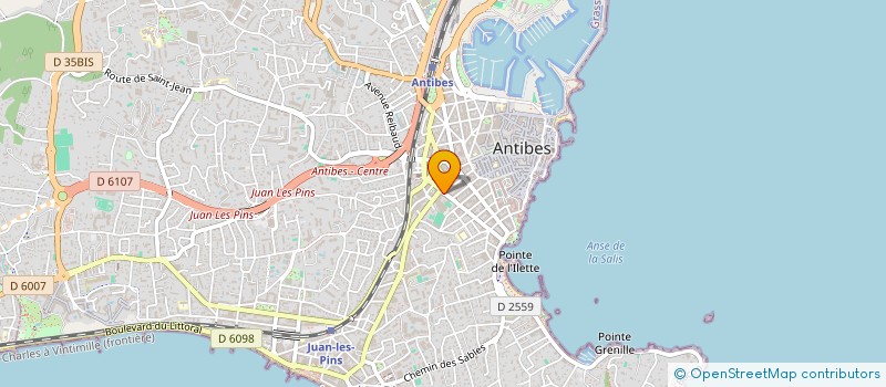 localisation de l'entreprise SARL GLORIEUX NETWORKS à ANTIBES